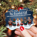 The Greatest Gift Our Parents Gave Us Was Each Other - Personalized Aluminum/Wooden Ornament
