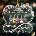 The Love Between Brothers And Sisters Is Forever - Personalized Acrylic Ornament