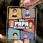 This Grandpa Grandma Belongs - Personalized Acrylic Ornament