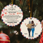 To Daughter I Want You To Know I Love You Postcard Ornament - Personalized Ceramic Ornament
