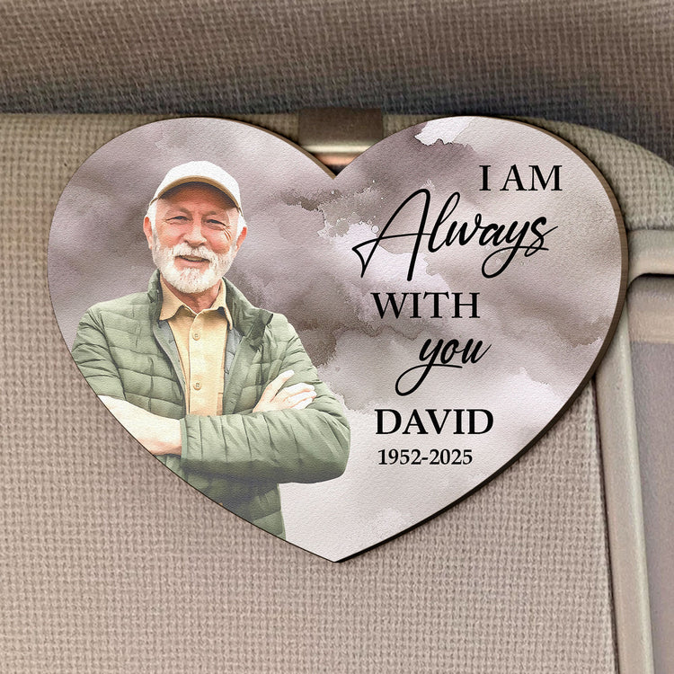 Watercolor-Style-Im-Always-With-You-Memorial-Gift-Personalized-Wooden-Photo-Car-Visor-Clip_1