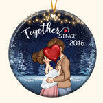 We Are Together - Personalized Ceramic Ornament - Christmas Gift For Couple, Spouse, Lover, Husband, Wife, Boyfriend, Girlfriend