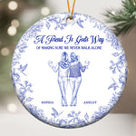 We Never Walk Alone - Personalized Ceramic Ornament