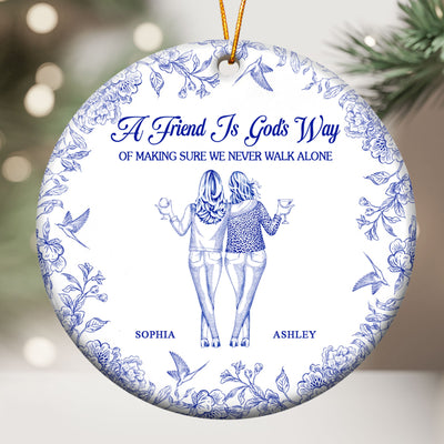 We Never Walk Alone - Personalized Ceramic Ornament
