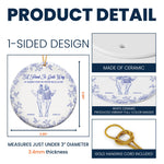 We Never Walk Alone - Personalized Ceramic Ornament