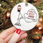 World's Greatest Farter - Personalized Ceramic Photo Ornament