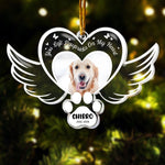 You Left Pawprints On My Heart - Personalized Acrylic Photo Ornament