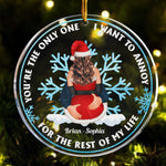 You're The Only One - Personalized Circle Acrylic Ornament