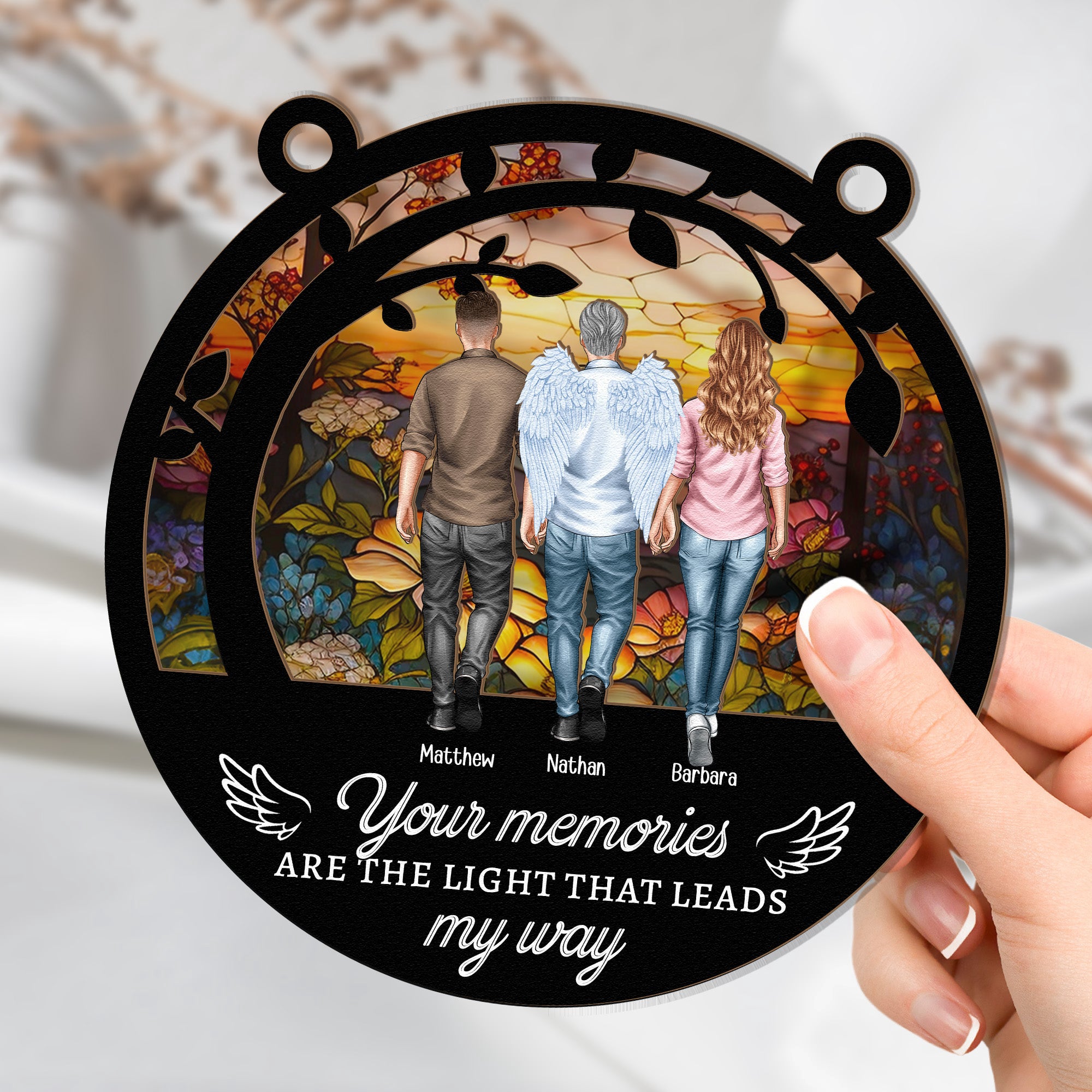 Your-Memories-Are-The-Light-Memorial-Personalized-Window-Hanging-Suncatcher-Ornament3
