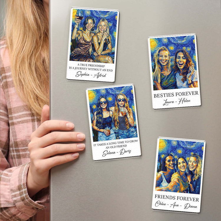a-true-friendship-is-a-journey-custom-photo-van-gogh-art-personalized-magnet-2