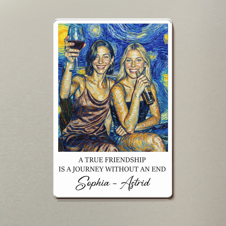 a-true-friendship-is-a-journey-custom-photo-van-gogh-art-personalized-magnet-3