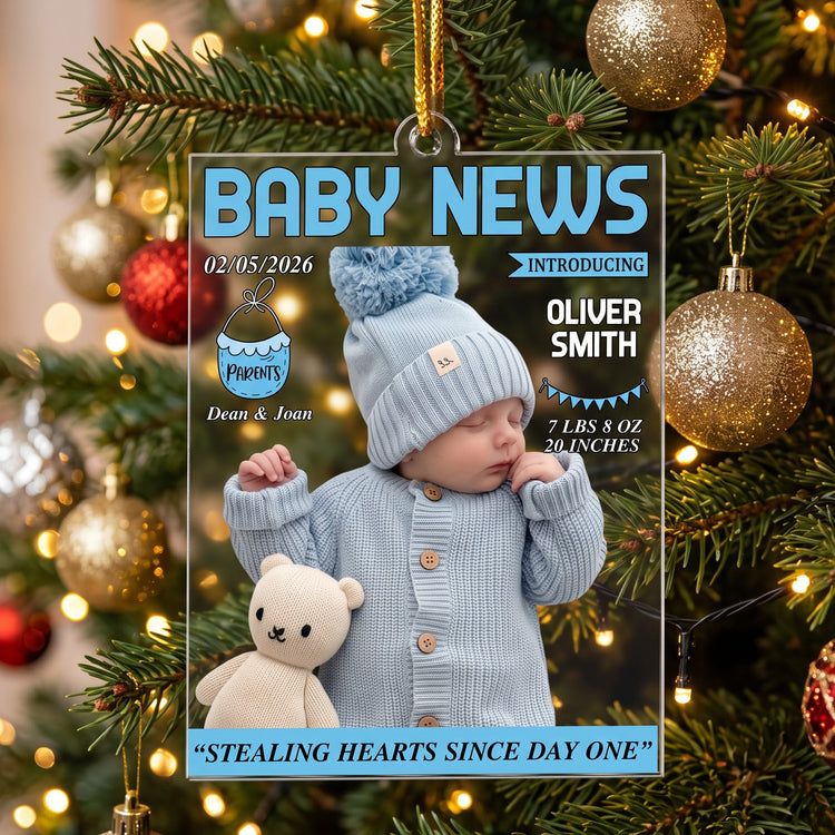 baby-news-magazine-for-baby-first-christmas-personalized-ornament-2