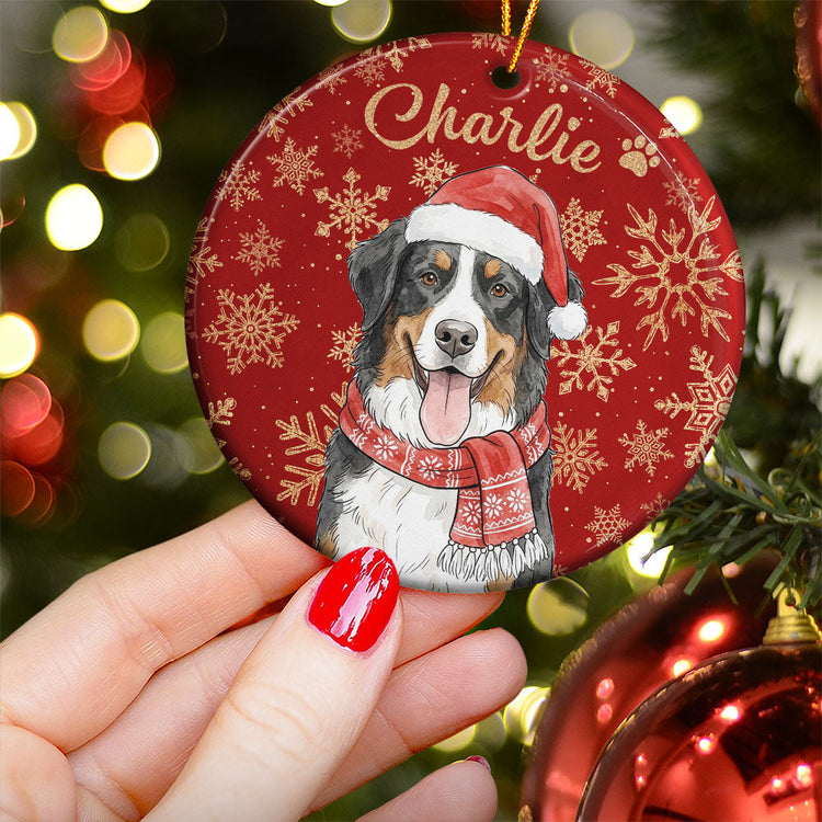 custom-pet-portrait-watercolor-art-snowflake-christmas-personalized-ornament-3
