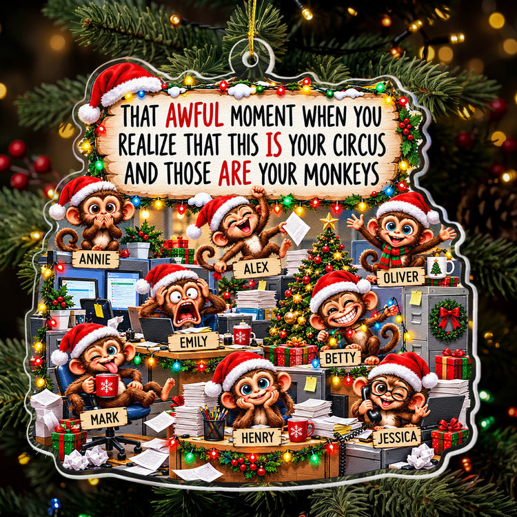 funny-coworker-bulk-gifts-monkey-circus-gag-gifts-for-team-personalized-ornament-1