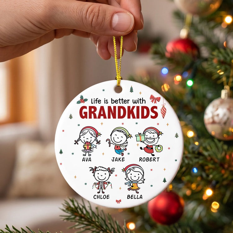 life-is-better-with-grandkids-doodle-christmas-personalized-ornament-2