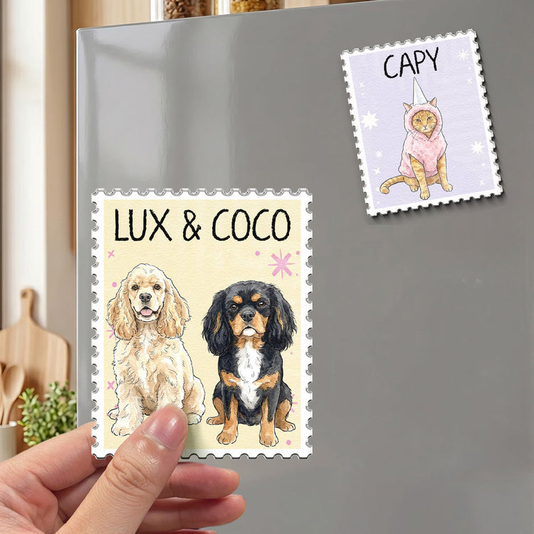 pet-lovers-custom-photo-watercolor-personalized-magnet-3