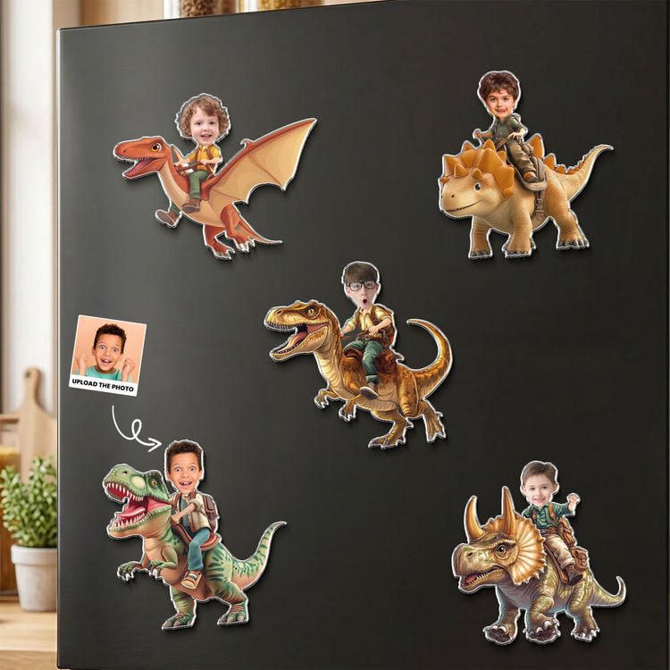 riding-dinosaur-gifts-for-son-grandson-little-boys-personalized-magnet-1