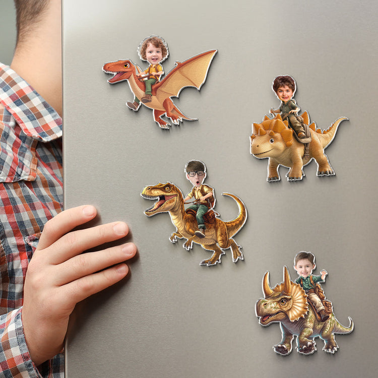 riding-dinosaur-gifts-for-son-grandson-little-boys-personalized-magnet-2